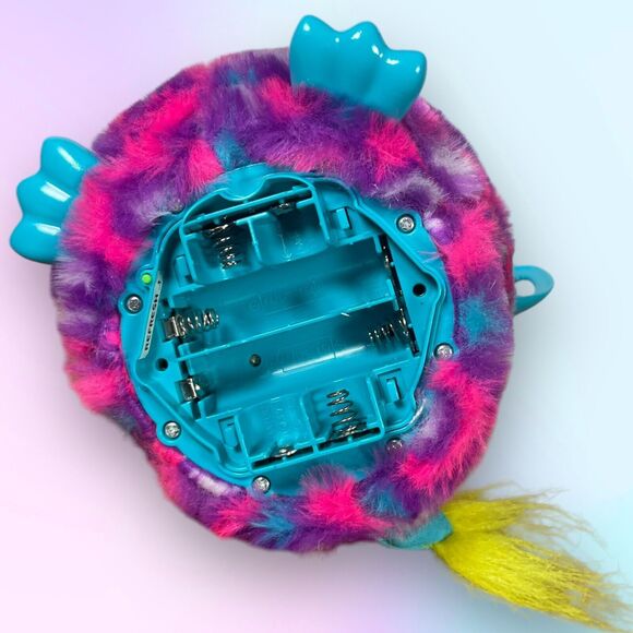 2012 Hasbro Furby Boom Purple Pink & Blue Teal Hearts Talking *Tested & Working - Picture 14 of 16